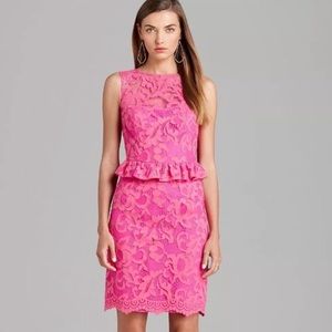 Lilly Pulitzer Kiri Lace Peplum Dress Size 10